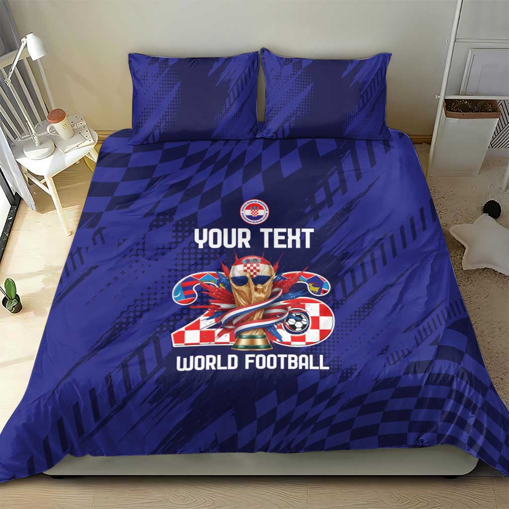 World Football Croatia 2026 Personalized Bedding Set Mala Zemlja Veliki Snovi