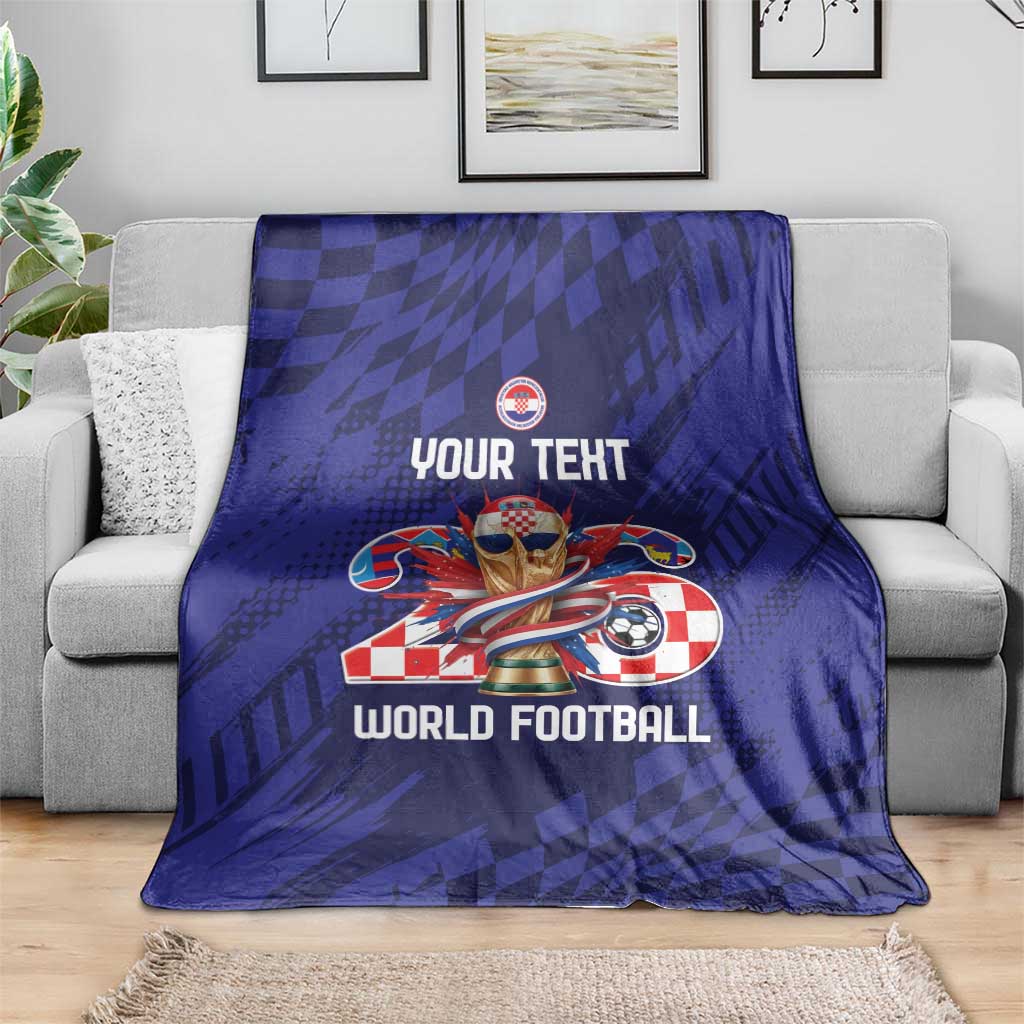 World Football Croatia 2026 Personalized Blanket Mala Zemlja Veliki Snovi