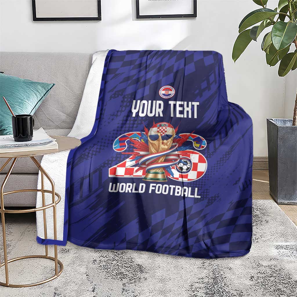 World Football Croatia 2026 Personalized Blanket Mala Zemlja Veliki Snovi
