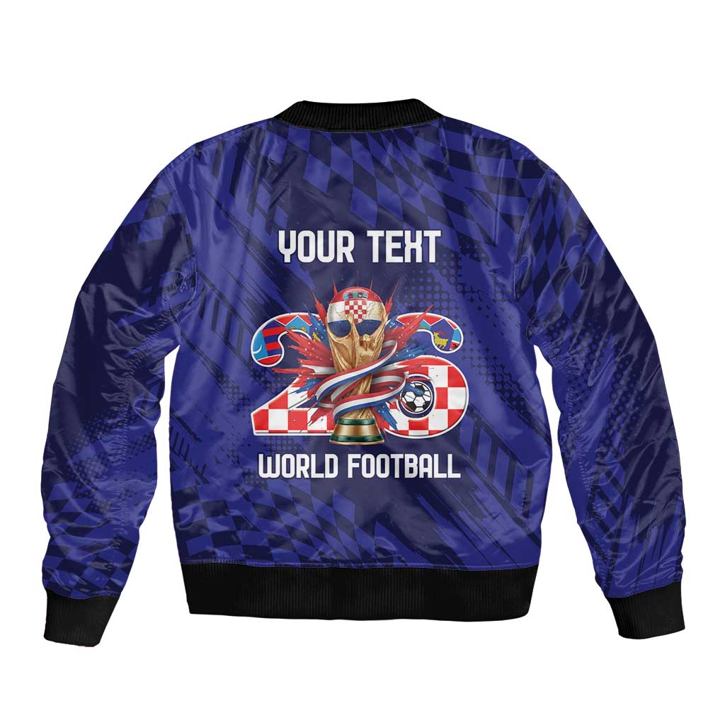 World Football Croatia 2026 Personalized Bomber Jacket Mala Zemlja Veliki Snovi
