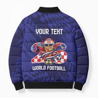 World Football Croatia 2026 Personalized Bomber Puffer Jacket Mala Zemlja Veliki Snovi