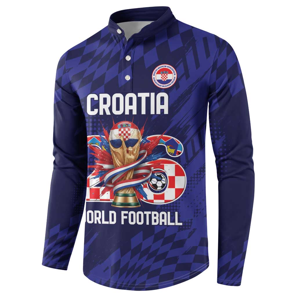 World Football Croatia 2026 Personalized Button Sweatshirt Mala Zemlja Veliki Snovi