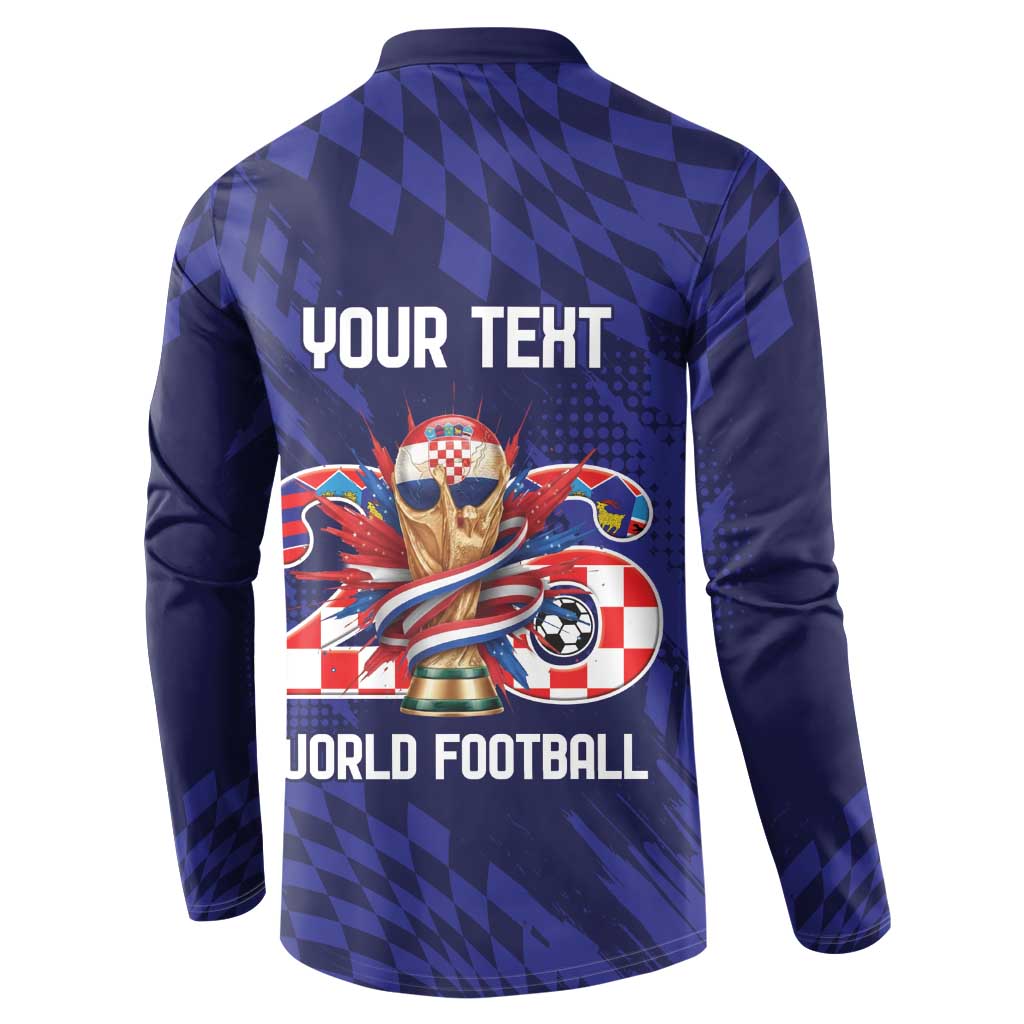World Football Croatia 2026 Personalized Button Sweatshirt Mala Zemlja Veliki Snovi