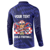 World Football Croatia 2026 Personalized Button Sweatshirt Mala Zemlja Veliki Snovi