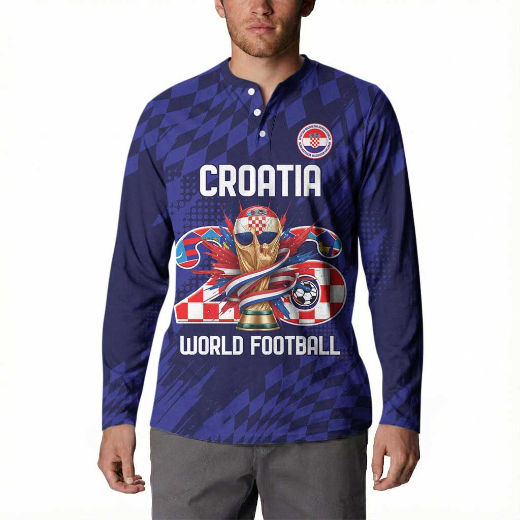 World Football Croatia 2026 Personalized Button Sweatshirt Mala Zemlja Veliki Snovi