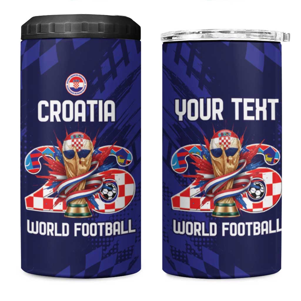 World Football Croatia 2026 Personalized 4 in 1 Can Cooler Tumbler Mala Zemlja Veliki Snovi