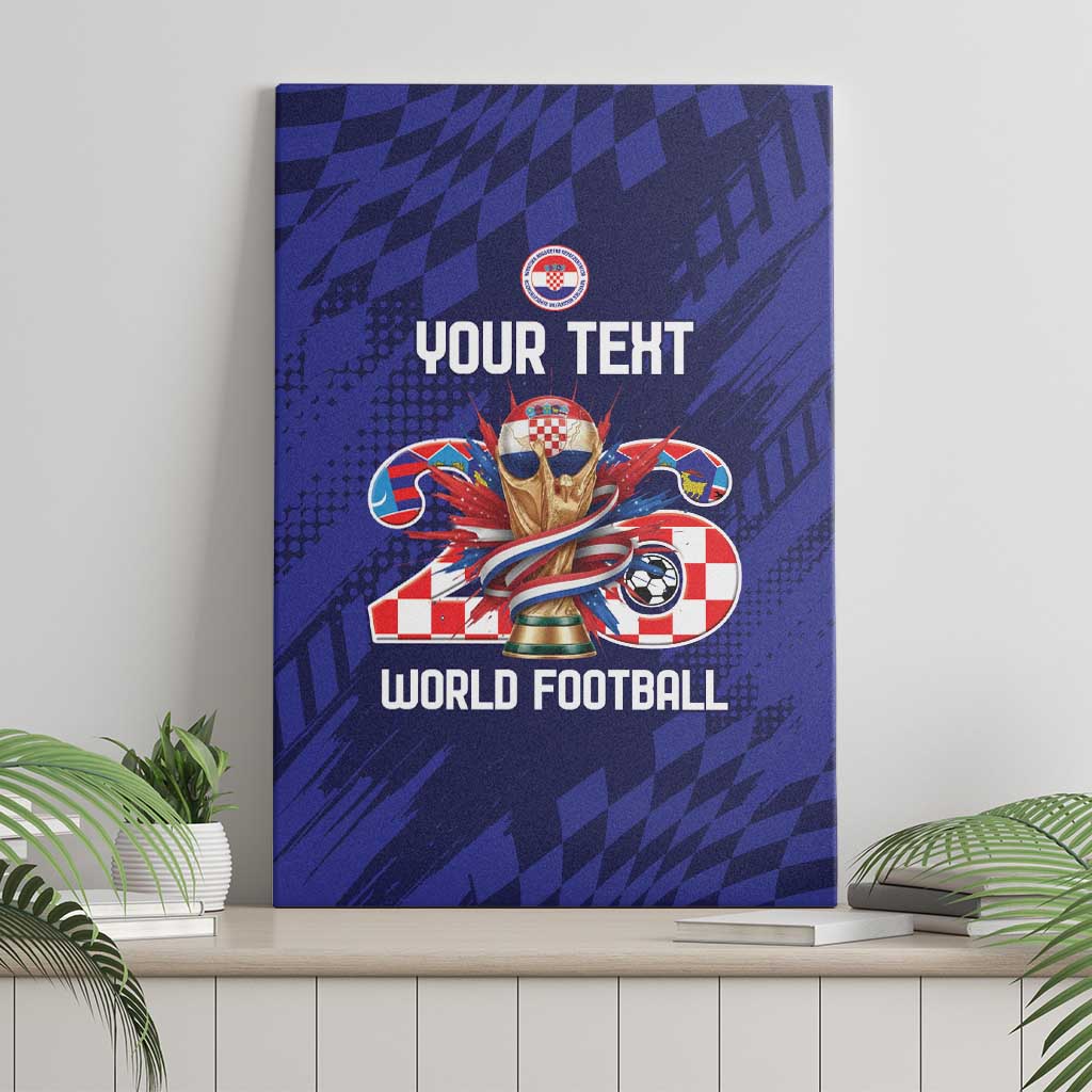 World Football Croatia 2026 Personalized Canvas Wall Art Mala Zemlja Veliki Snovi