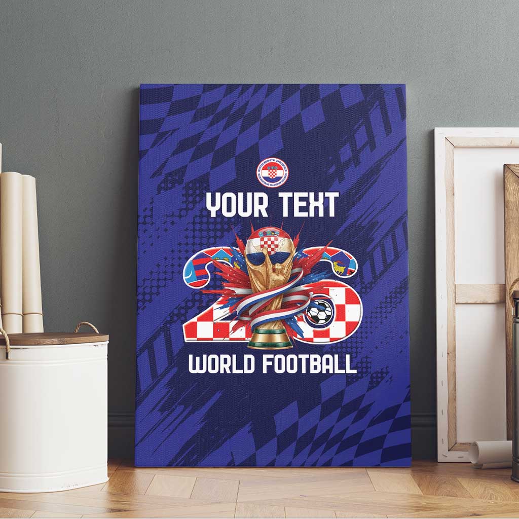 World Football Croatia 2026 Personalized Canvas Wall Art Mala Zemlja Veliki Snovi