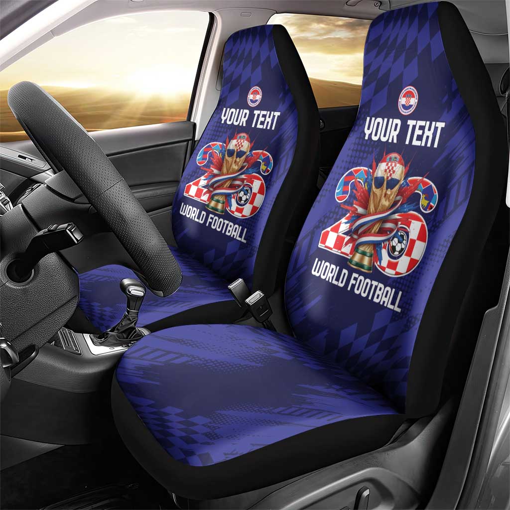 World Football Croatia 2026 Personalized Car Seat Cover Mala Zemlja Veliki Snovi