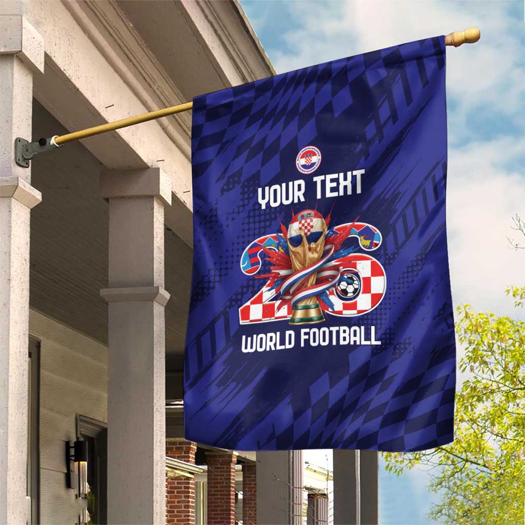 World Football Croatia 2026 Personalized Garden Flag Mala Zemlja Veliki Snovi
