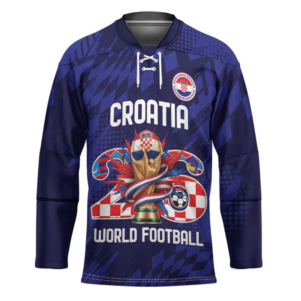 World Football Croatia 2026 Personalized Hockey Jersey Mala Zemlja Veliki Snovi