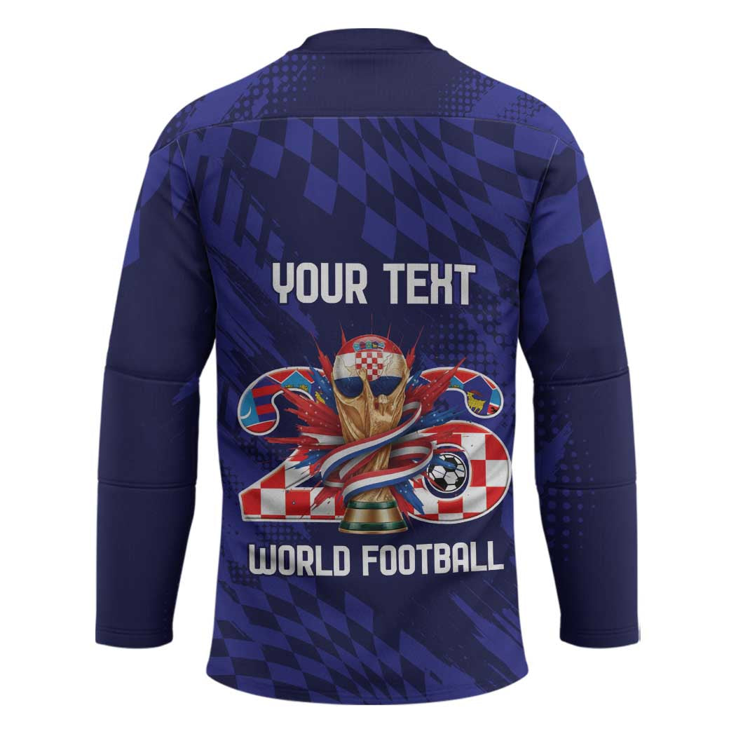 World Football Croatia 2026 Personalized Hockey Jersey Mala Zemlja Veliki Snovi