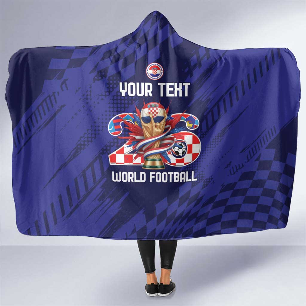 World Football Croatia 2026 Personalized Hooded Blanket Mala Zemlja Veliki Snovi