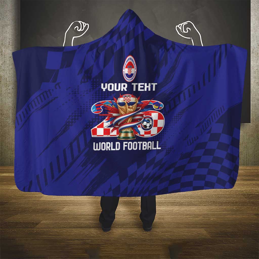World Football Croatia 2026 Personalized Hooded Blanket Mala Zemlja Veliki Snovi