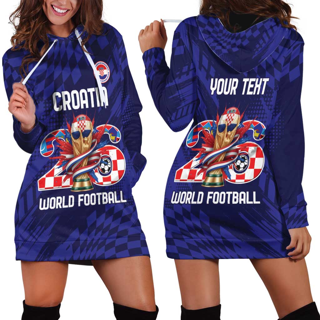 World Football Croatia 2026 Personalized Hoodie Dress Mala Zemlja Veliki Snovi
