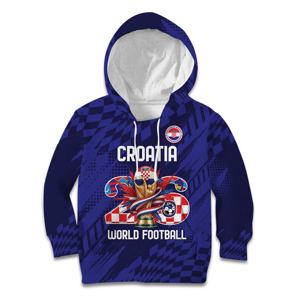 World Football Croatia 2026 Personalized Kid Hoodie Mala Zemlja Veliki Snovi
