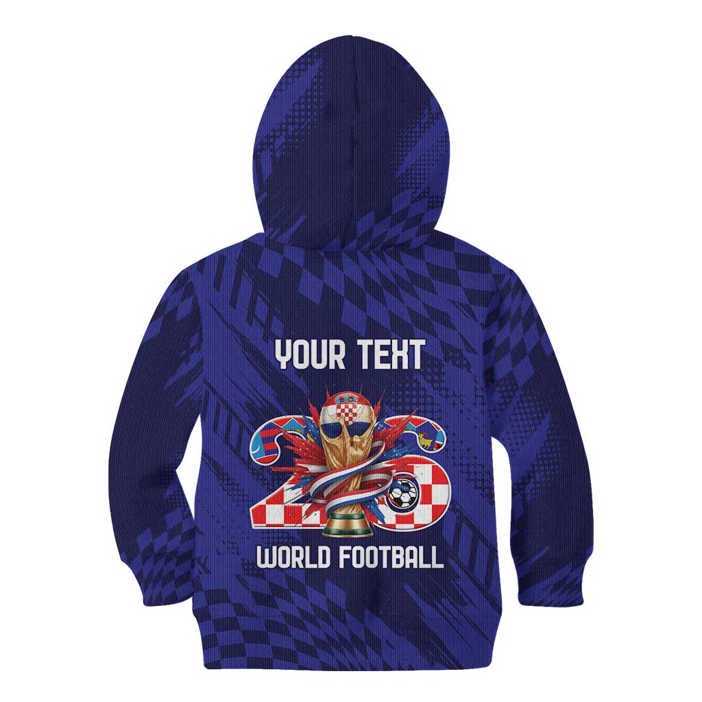 World Football Croatia 2026 Personalized Kid Hoodie Mala Zemlja Veliki Snovi