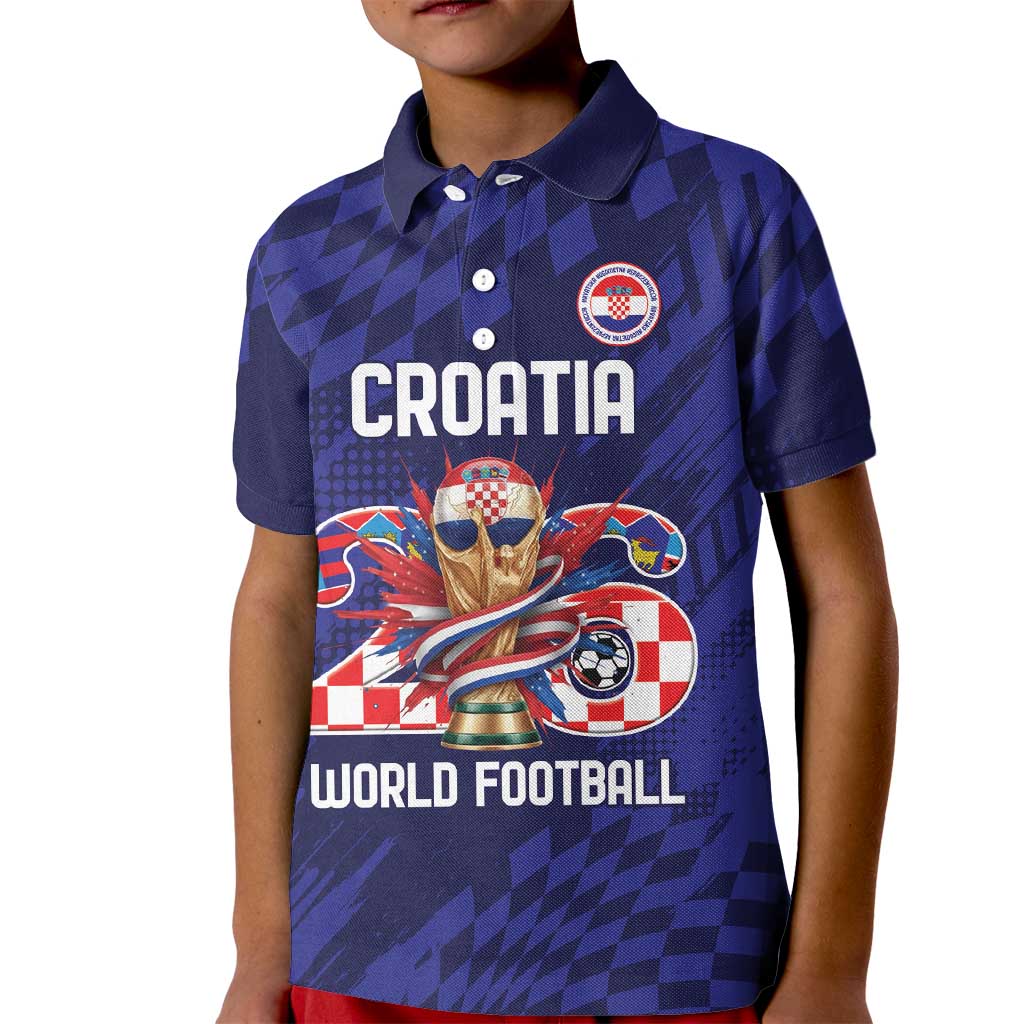 World Football Croatia 2026 Personalized Kid Polo Shirt Mala Zemlja Veliki Snovi