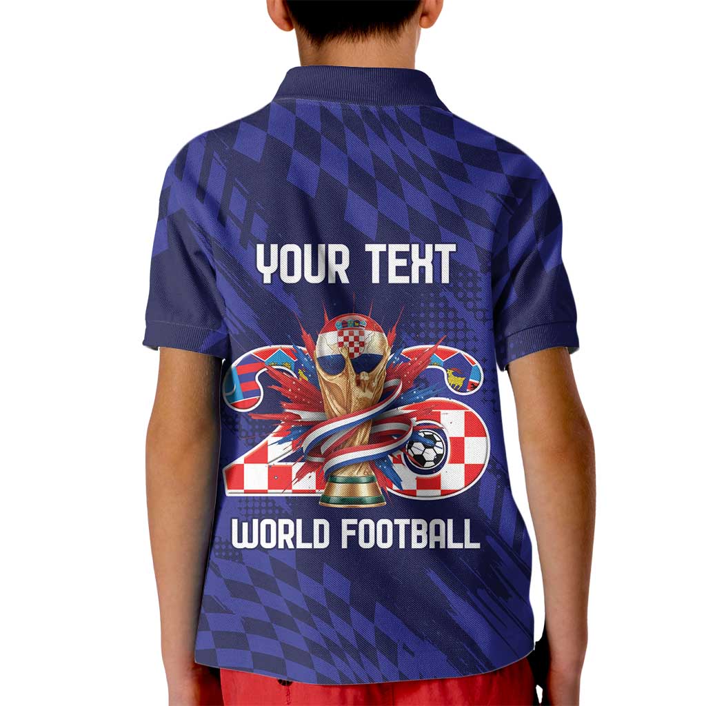 World Football Croatia 2026 Personalized Kid Polo Shirt Mala Zemlja Veliki Snovi