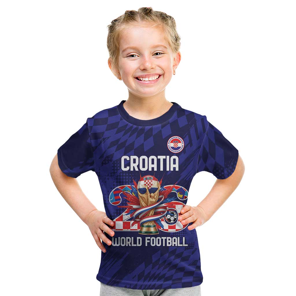 World Football Croatia 2026 Personalized Kid T Shirt Mala Zemlja Veliki Snovi
