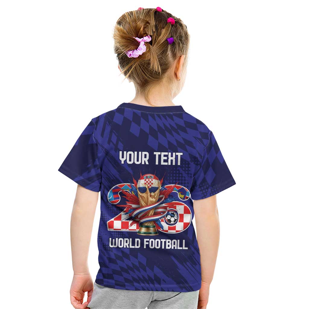 World Football Croatia 2026 Personalized Kid T Shirt Mala Zemlja Veliki Snovi