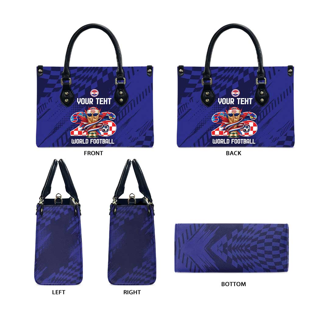 World Football Croatia 2026 Personalized Leather Bag Mala Zemlja Veliki Snovi