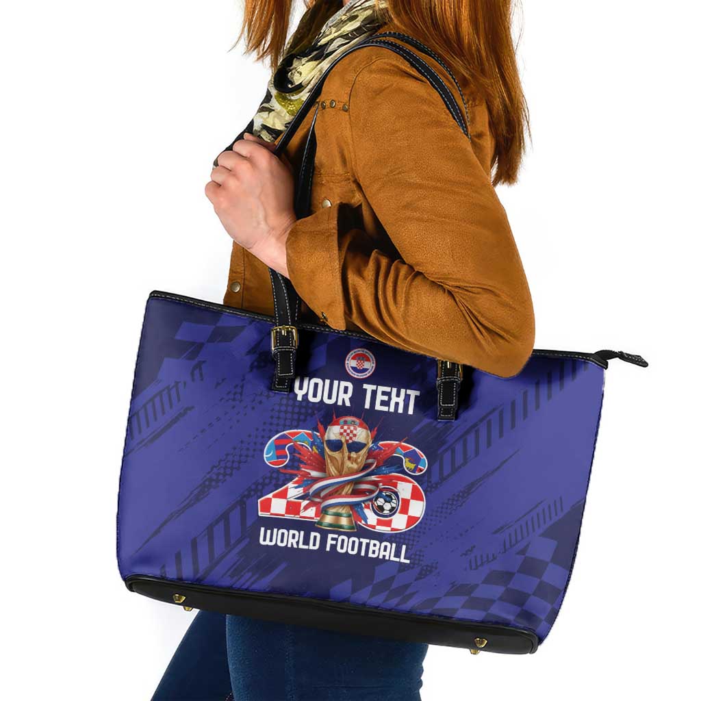 World Football Croatia 2026 Personalized Leather Tote Bag Mala Zemlja Veliki Snovi