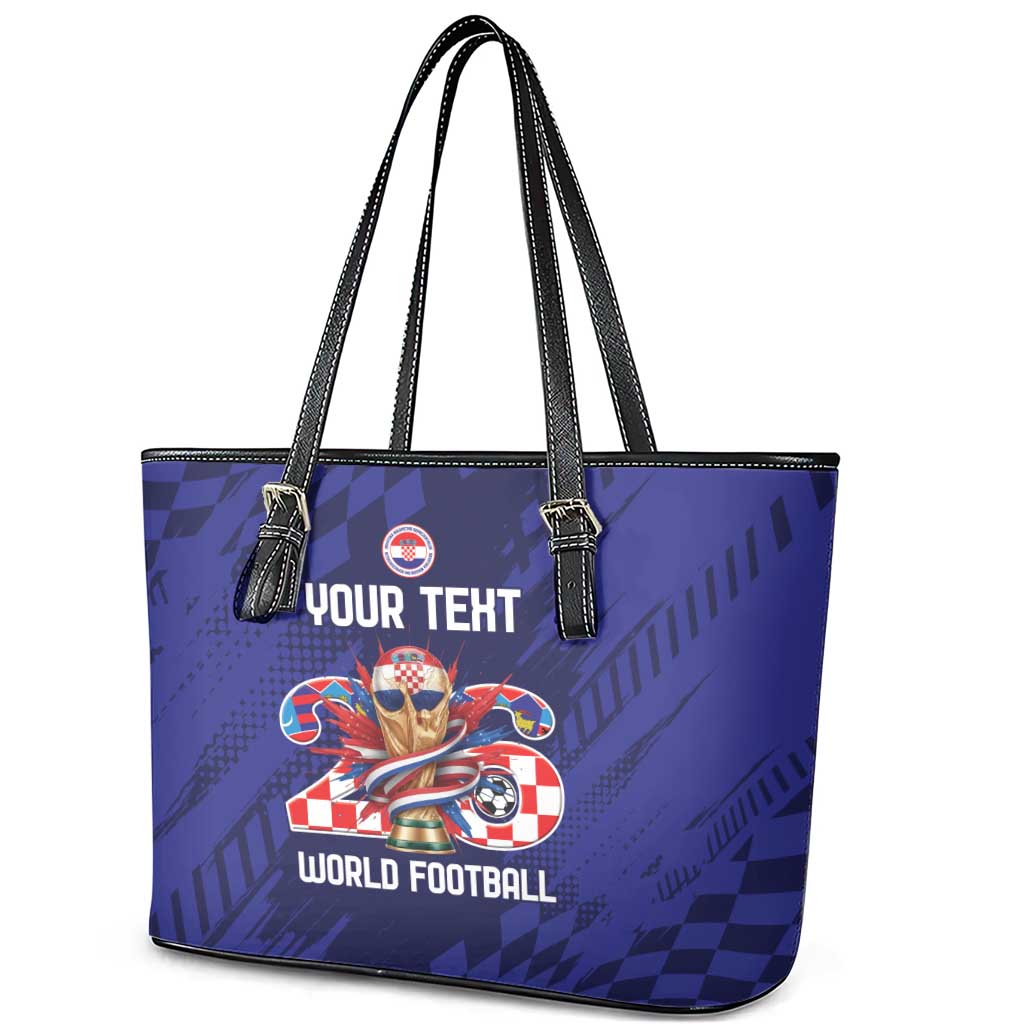 World Football Croatia 2026 Personalized Leather Tote Bag Mala Zemlja Veliki Snovi