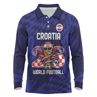 World Football Croatia 2026 Personalized Long Sleeve Polo Shirt Mala Zemlja Veliki Snovi