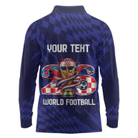 World Football Croatia 2026 Personalized Long Sleeve Polo Shirt Mala Zemlja Veliki Snovi