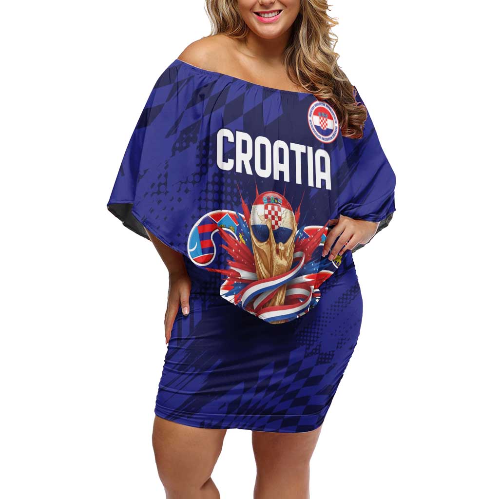 World Football Croatia 2026 Personalized Off Shoulder Short Dress Mala Zemlja Veliki Snovi