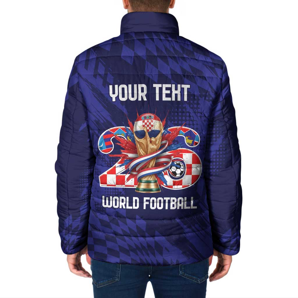World Football Croatia 2026 Personalized Padded Jacket Mala Zemlja Veliki Snovi