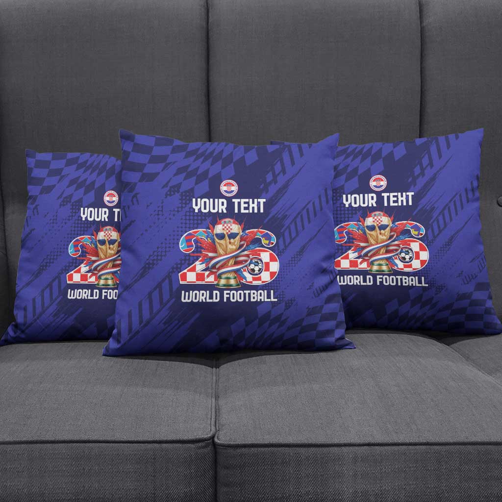 World Football Croatia 2026 Personalized Pillow Cover Mala Zemlja Veliki Snovi