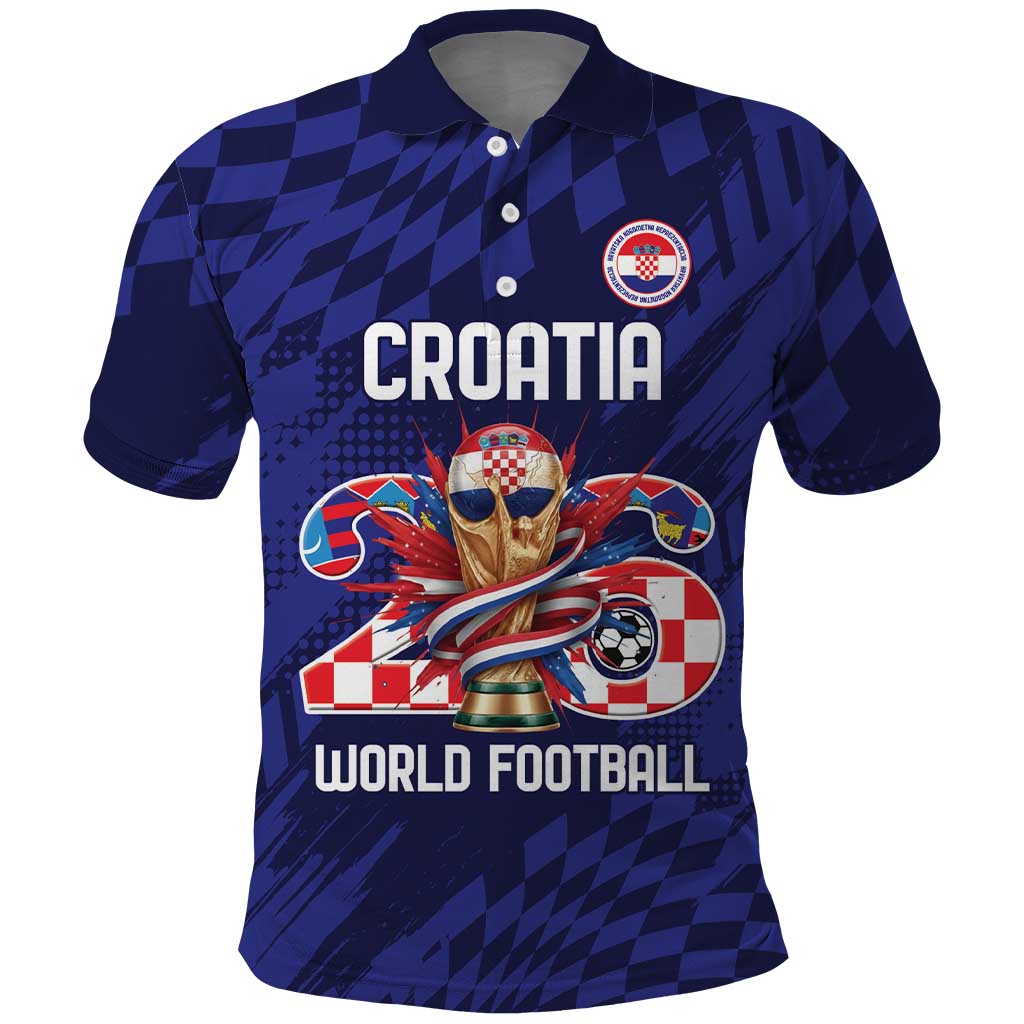 World Football Croatia 2026 Personalized Polo Shirt Mala Zemlja Veliki Snovi