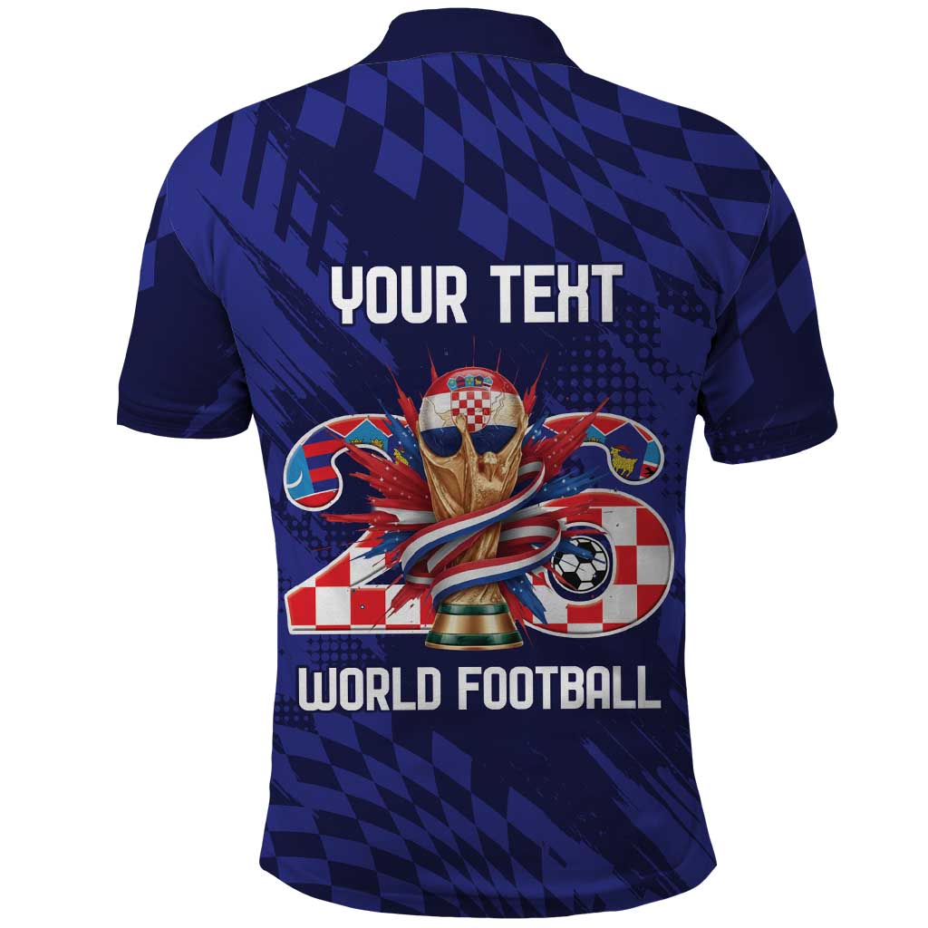 World Football Croatia 2026 Personalized Polo Shirt Mala Zemlja Veliki Snovi