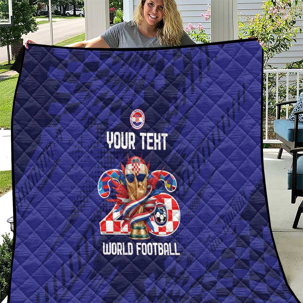 World Football Croatia 2026 Personalized Quilt Mala Zemlja Veliki Snovi