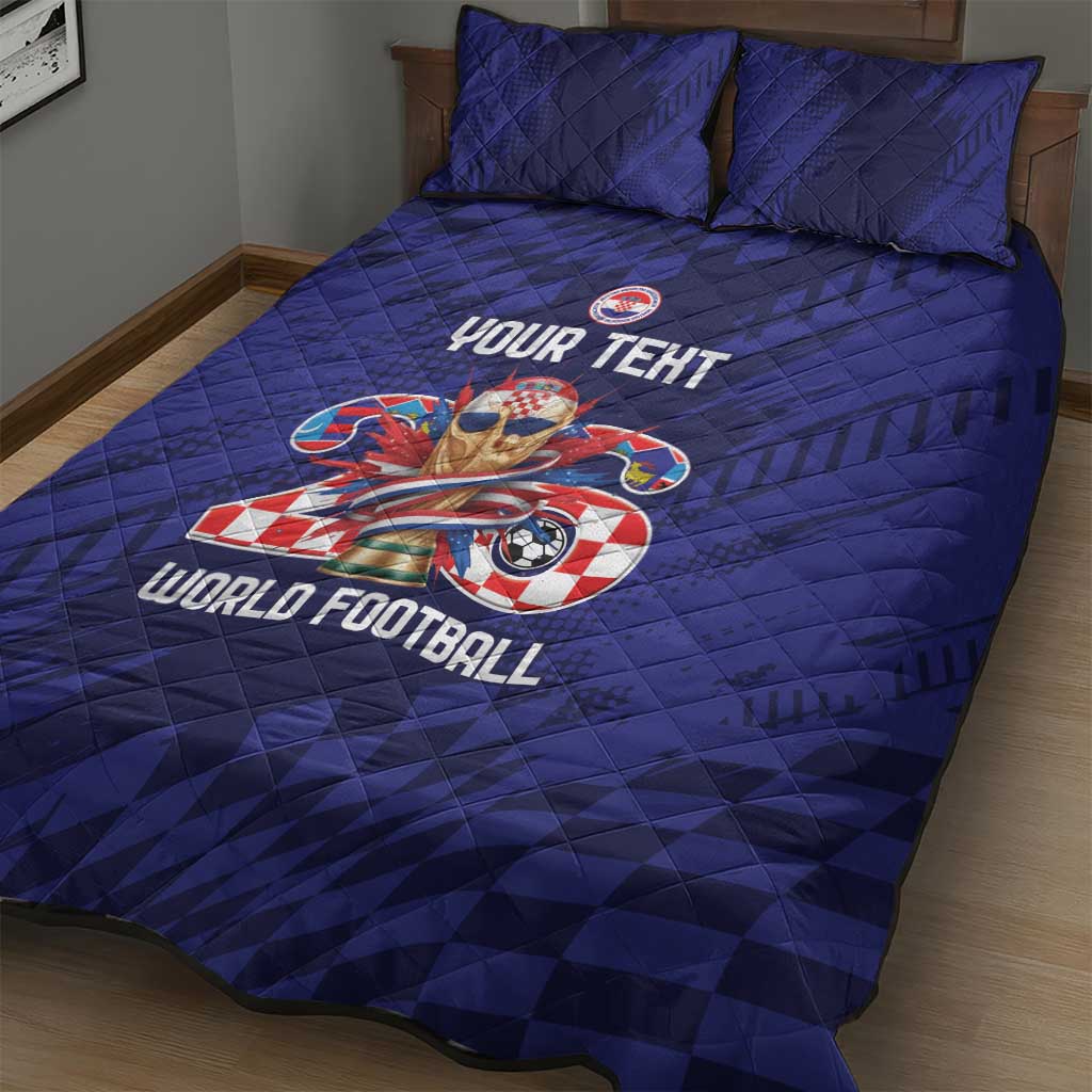 World Football Croatia 2026 Personalized Quilt Bed Set Mala Zemlja Veliki Snovi