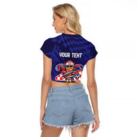 World Football Croatia 2026 Personalized Raglan Cropped T Shirt Mala Zemlja Veliki Snovi