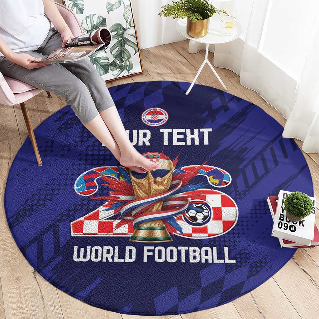 World Football Croatia 2026 Personalized Round Carpet Mala Zemlja Veliki Snovi