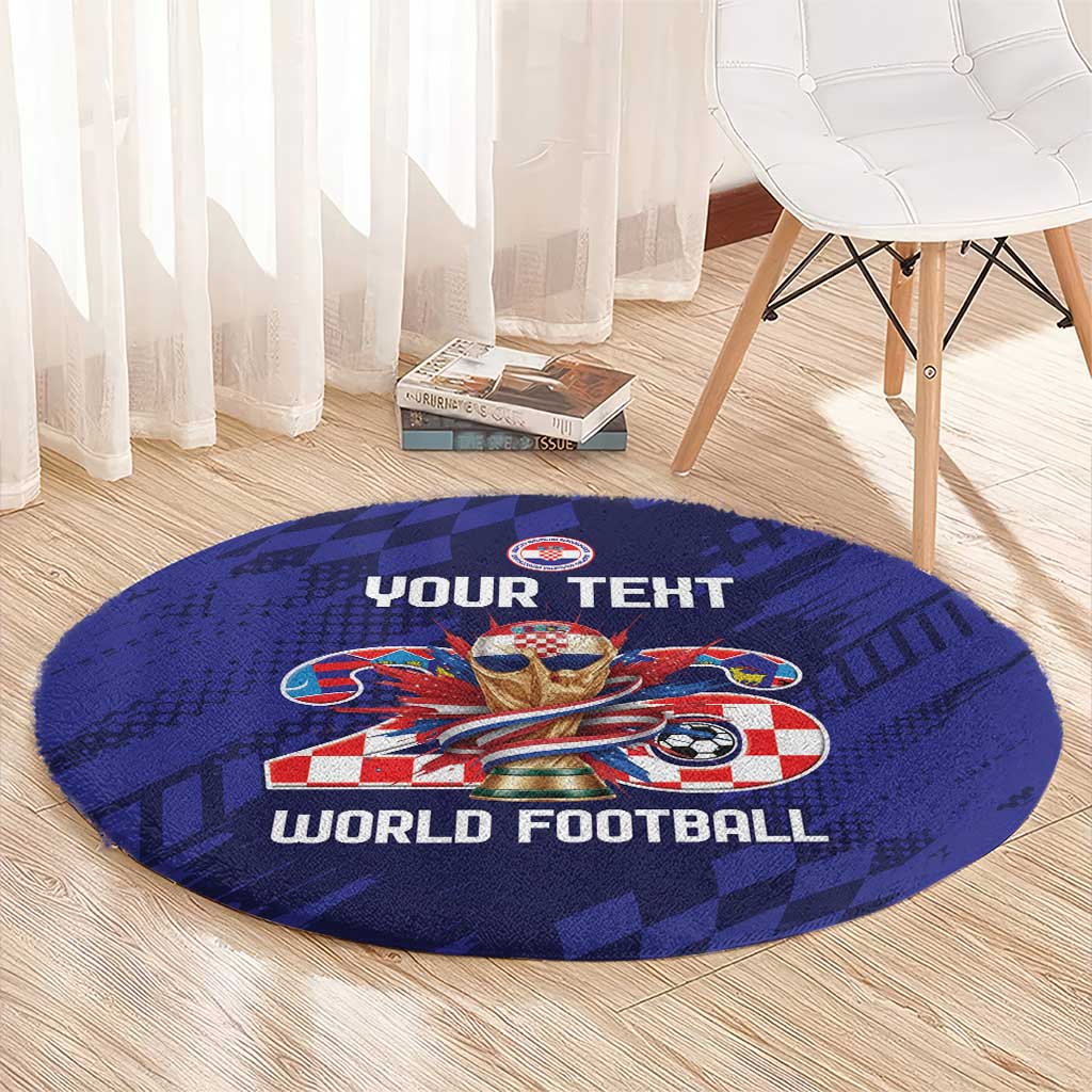 World Football Croatia 2026 Personalized Round Carpet Mala Zemlja Veliki Snovi