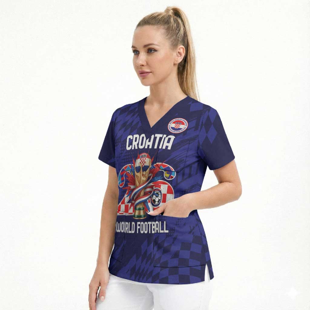 World Football Croatia 2026 Personalized Scrub Top Mala Zemlja Veliki Snovi