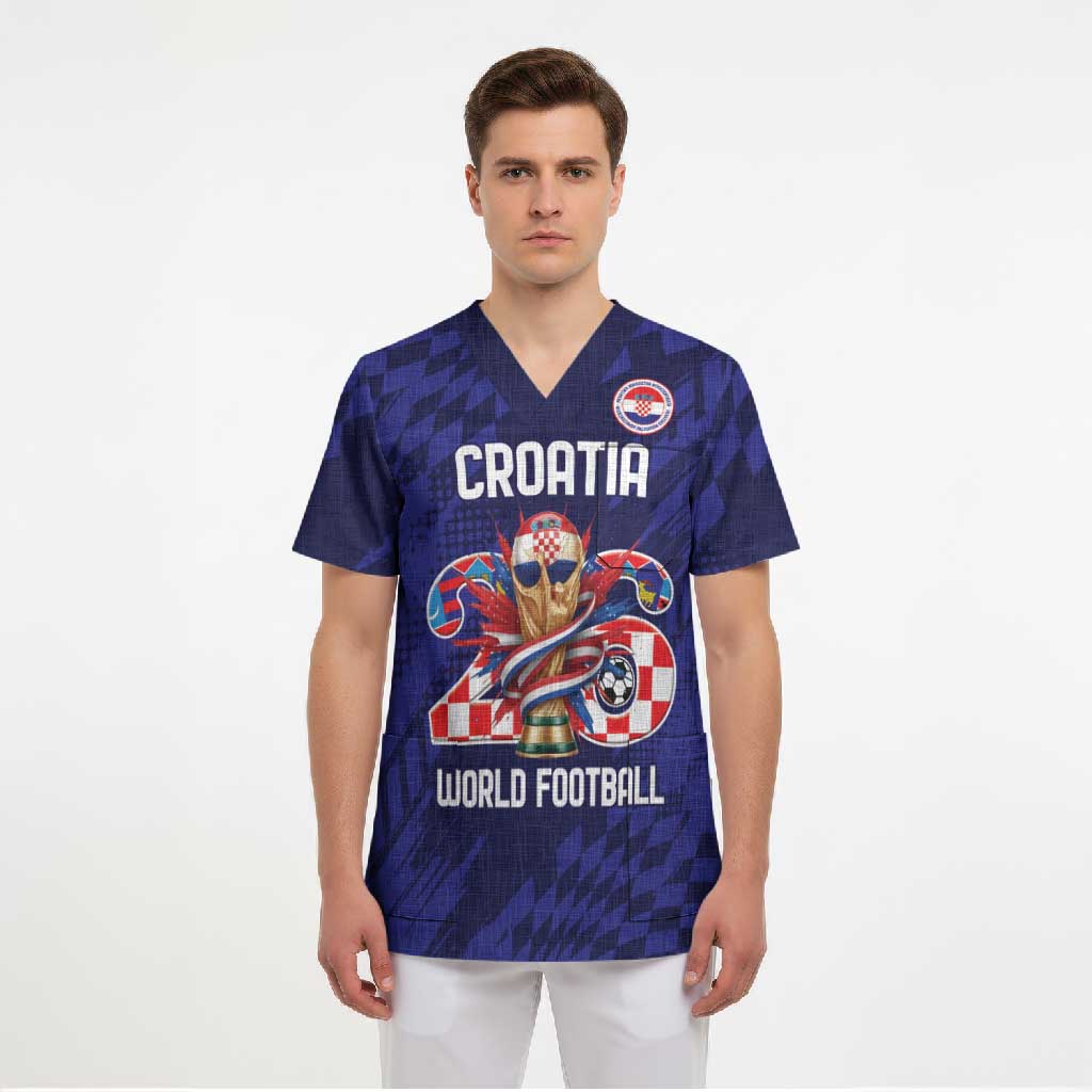 World Football Croatia 2026 Personalized Scrub Top Mala Zemlja Veliki Snovi