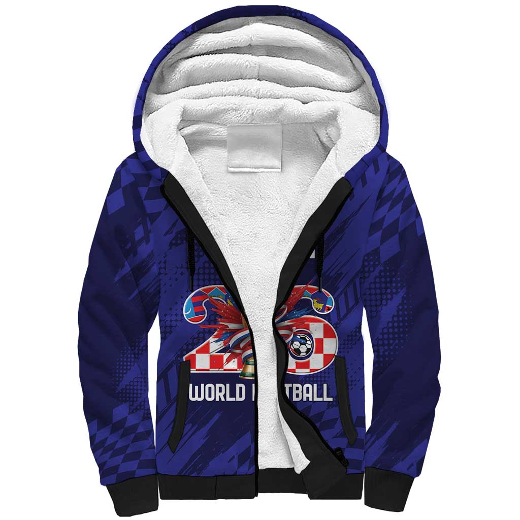 World Football Croatia 2026 Personalized Sherpa Hoodie Mala Zemlja Veliki Snovi