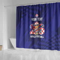 World Football Croatia 2026 Personalized Shower Curtain Mala Zemlja Veliki Snovi