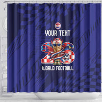 World Football Croatia 2026 Personalized Shower Curtain Mala Zemlja Veliki Snovi