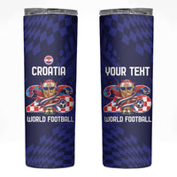 World Football Croatia 2026 Personalized Skinny Tumbler Mala Zemlja Veliki Snovi
