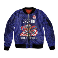 World Football Croatia 2026 Personalized Sleeve Zip Bomber Jacket Mala Zemlja Veliki Snovi