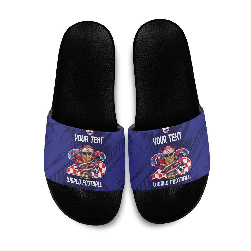 World Football Croatia 2026 Personalized Slide Sandals Mala Zemlja Veliki Snovi