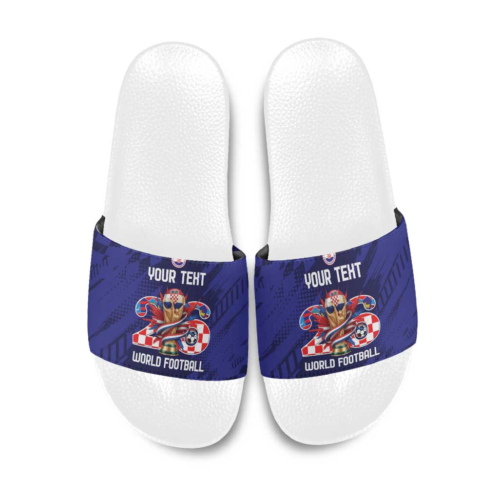 World Football Croatia 2026 Personalized Slide Sandals Mala Zemlja Veliki Snovi