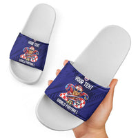 World Football Croatia 2026 Personalized Slide Sandals Mala Zemlja Veliki Snovi